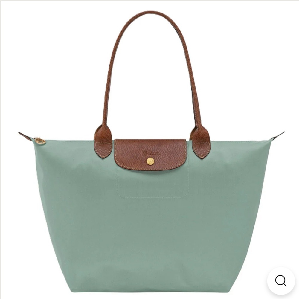 NWT Longchamp Le Pliage Medium Bag in Celadon